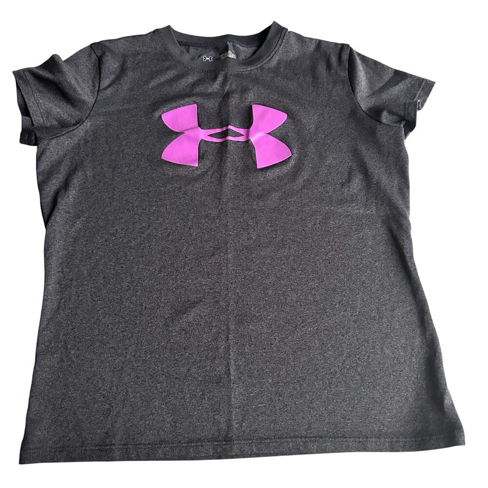 Under Armour Youth medium Gray Athletic Tee Shirt